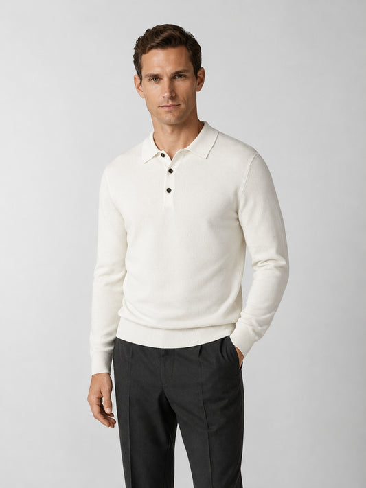 Hover Brothers - Men's - Cotton Knit Three-Button Polo