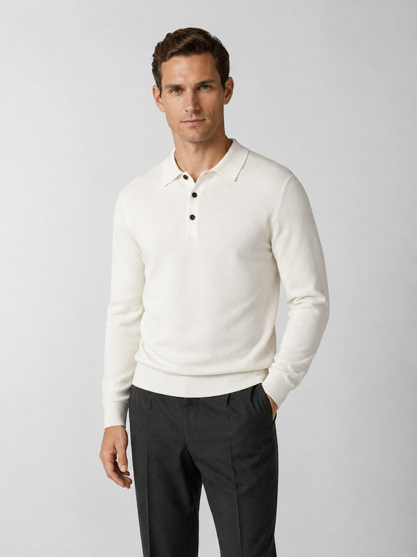 Hover Brothers - Men's - Cotton Knit Three-Button Polo