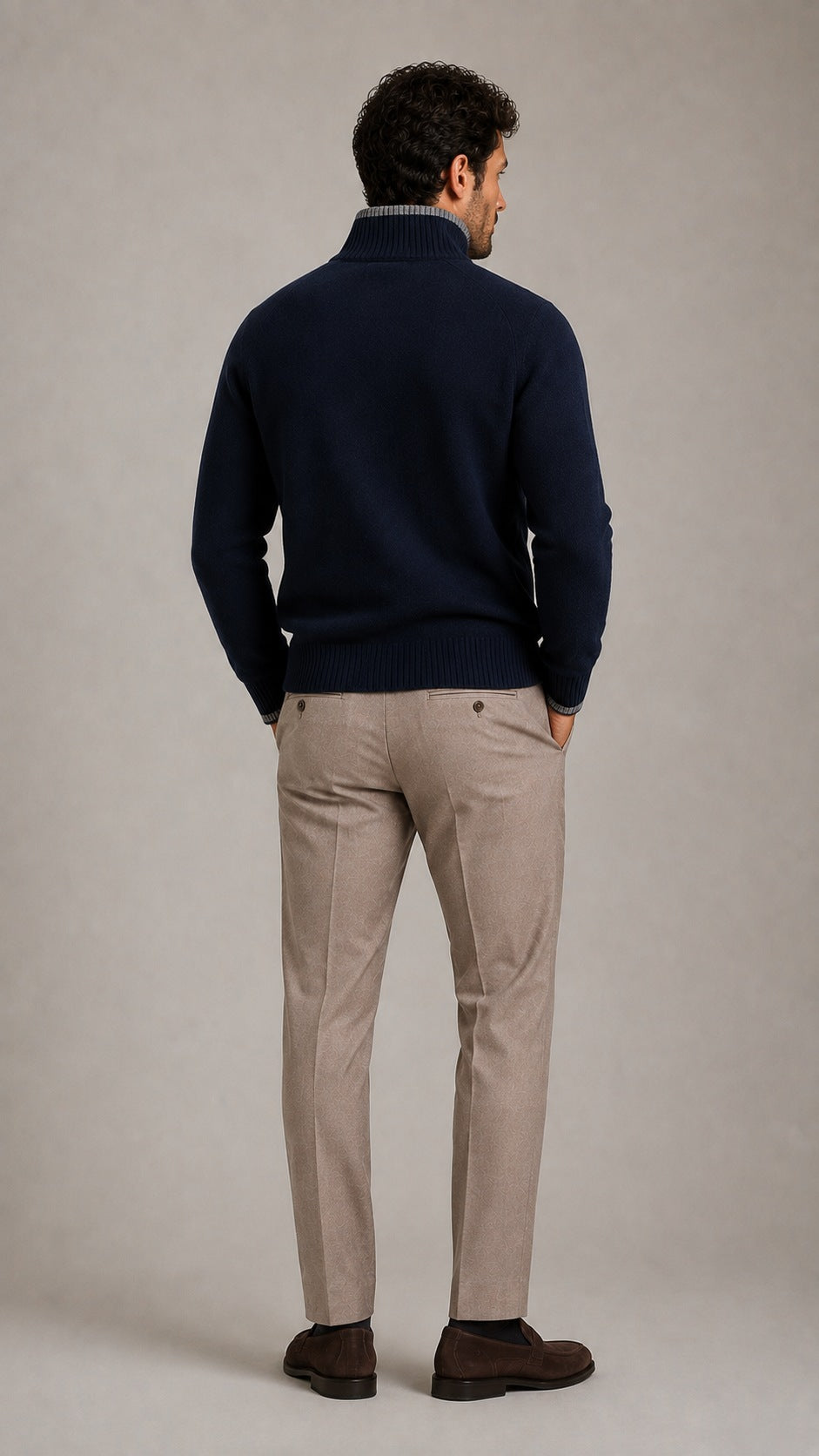 Hover Brothers - Men's - Merino Wool Full-Zip Cardigan