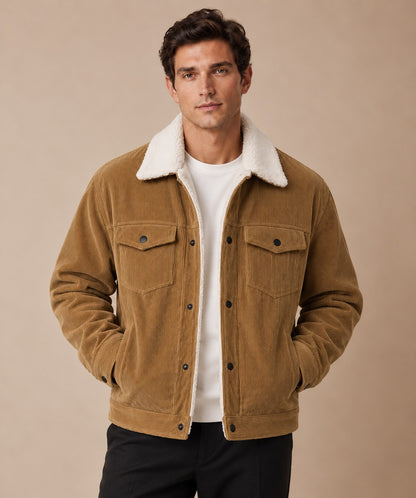 Hudson Corduroy Jacket with Fleece Interior — Classic Fit