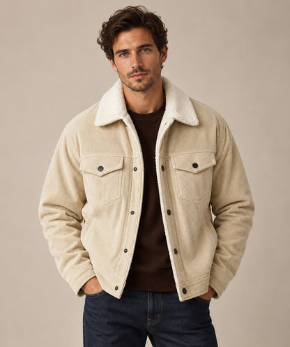 Hudson Corduroy Jacket with Fleece Interior — Classic Fit