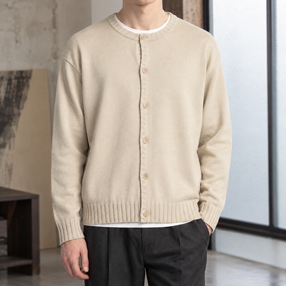 Adrian-Tate Button-Front Cardigan – Soft Knit Relaxed Fit 1