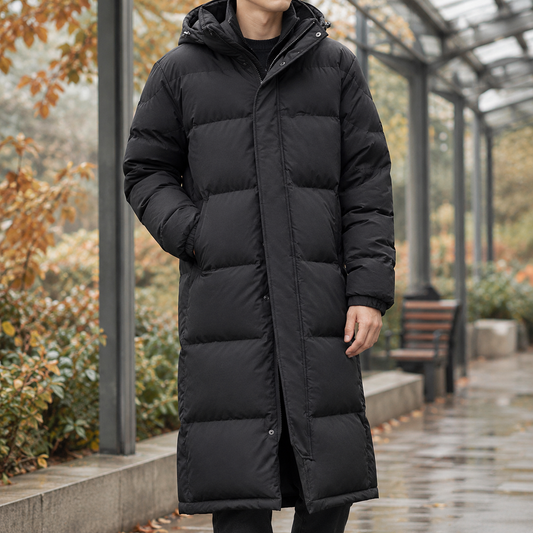 Hadrian Puffer Coat – Ankle-Length Hooded Down Jacket 1