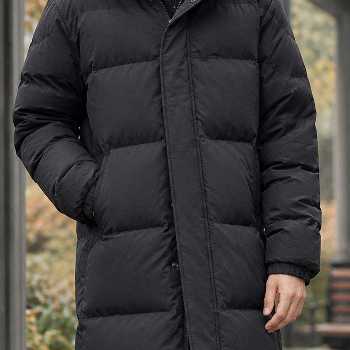 Hadrian Puffer Coat – Ankle-Length Hooded Down Jacket 2