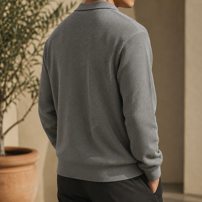 Alexander Polo Sweater — Soft Knit Relaxed Fit for Men 2