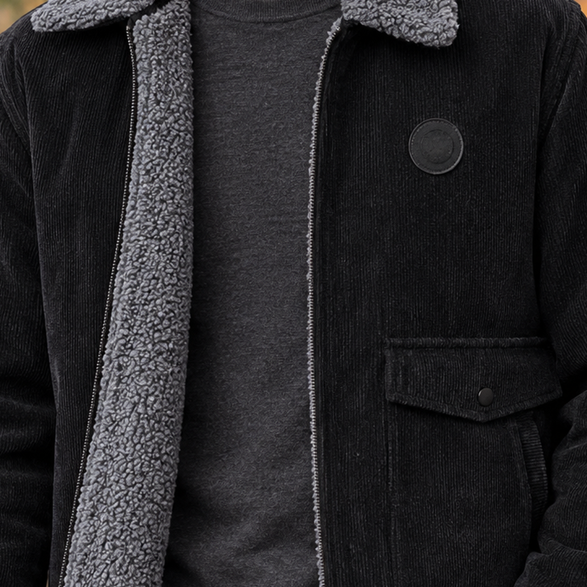 Dorian Fleece-Lined Jacket — Men's Zip-Up Winter Coat 2