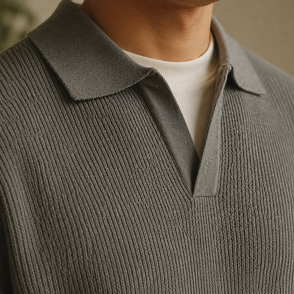 Alexander Polo Sweater — Soft Knit Relaxed Fit for Men 3