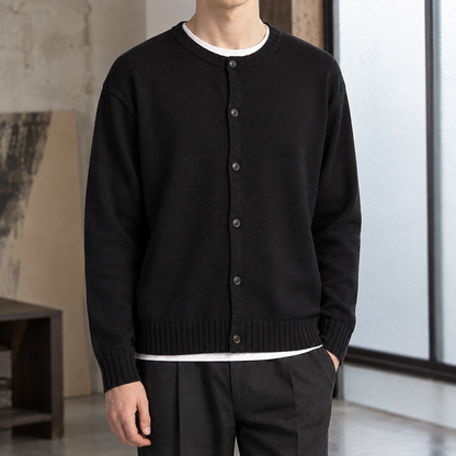 Adrian-Tate Button-Front Cardigan – Soft Knit Relaxed Fit 3