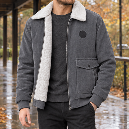 Dorian Fleece-Lined Jacket — Men's Zip-Up Winter Coat 3