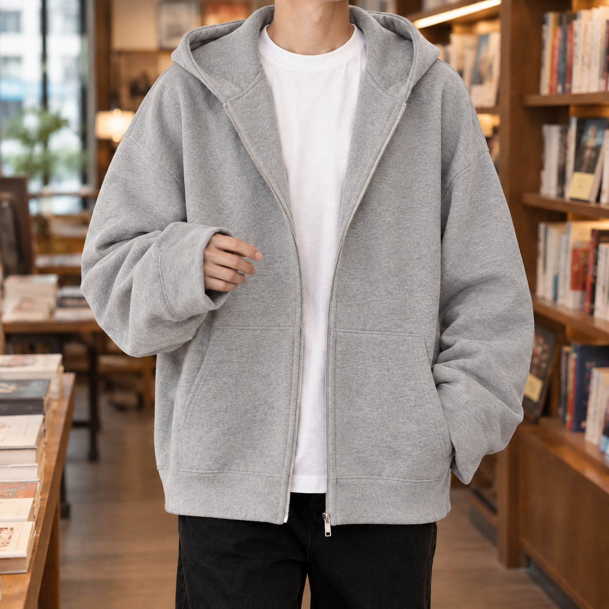 Archambault Oversized Zip Hoodie — Relaxed Fit Full Zip 4
