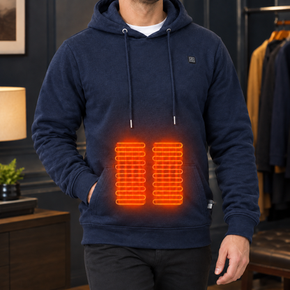 Heated Hoodie USB-Powered — Soft Knit Pullover for Men 5