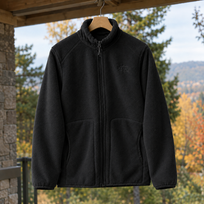Men's Full-Zip Fleece Jacket — Soft Stand Collar Layer 5