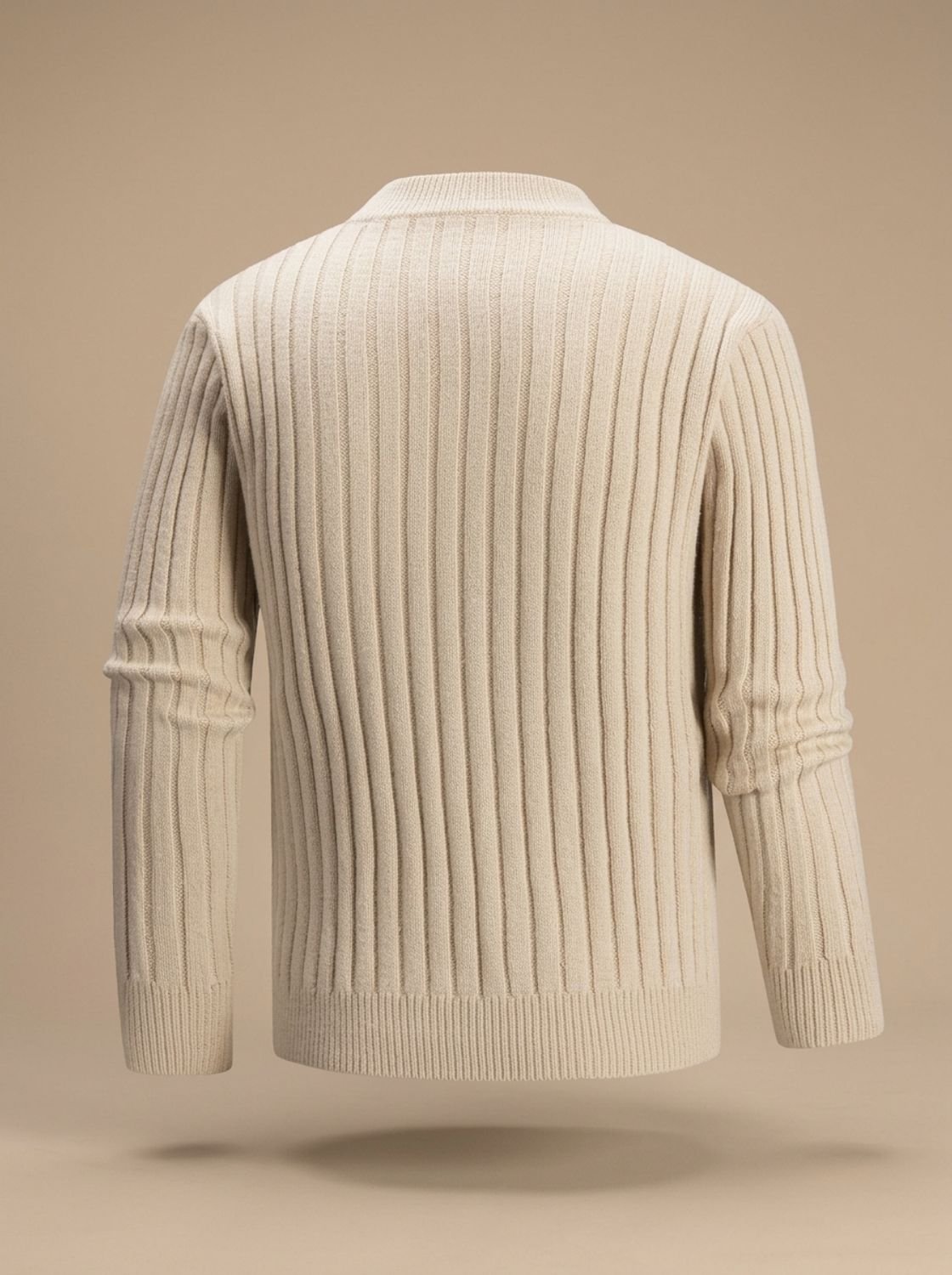 Men's Cable-Knit Mock-Neck Pullover Sweater — Regular Fit 5