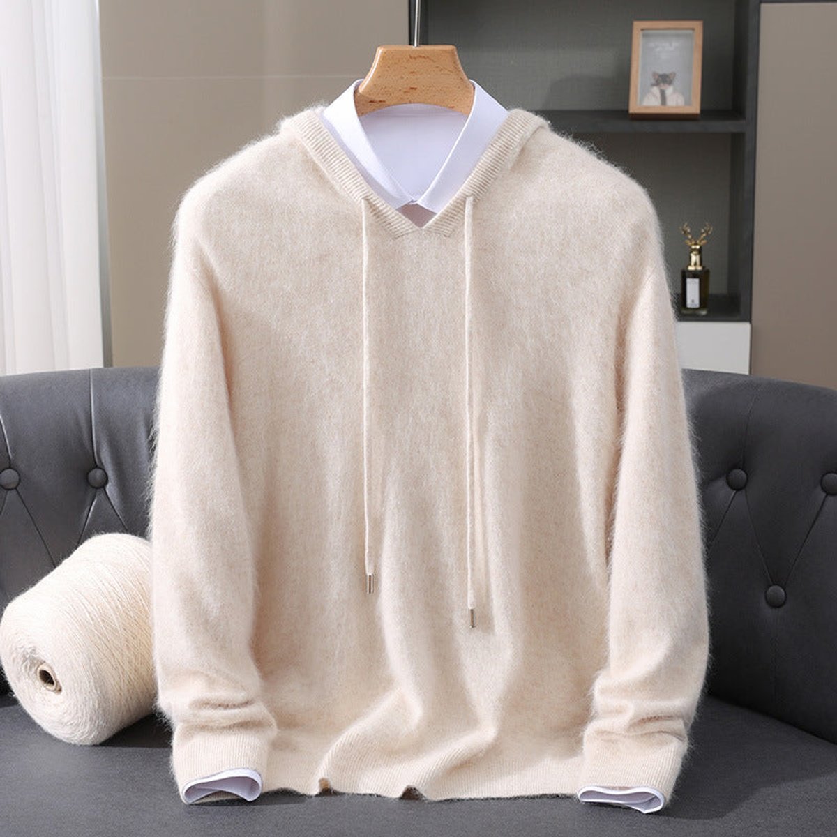 Men's Cashmere Hooded Pullover Sweater — Soft Knit 3