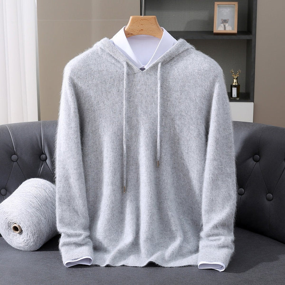 Men's Cashmere Hooded Pullover Sweater — Soft Knit 4