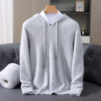 Men's Cashmere Hooded Pullover Sweater — Soft Knit 4
