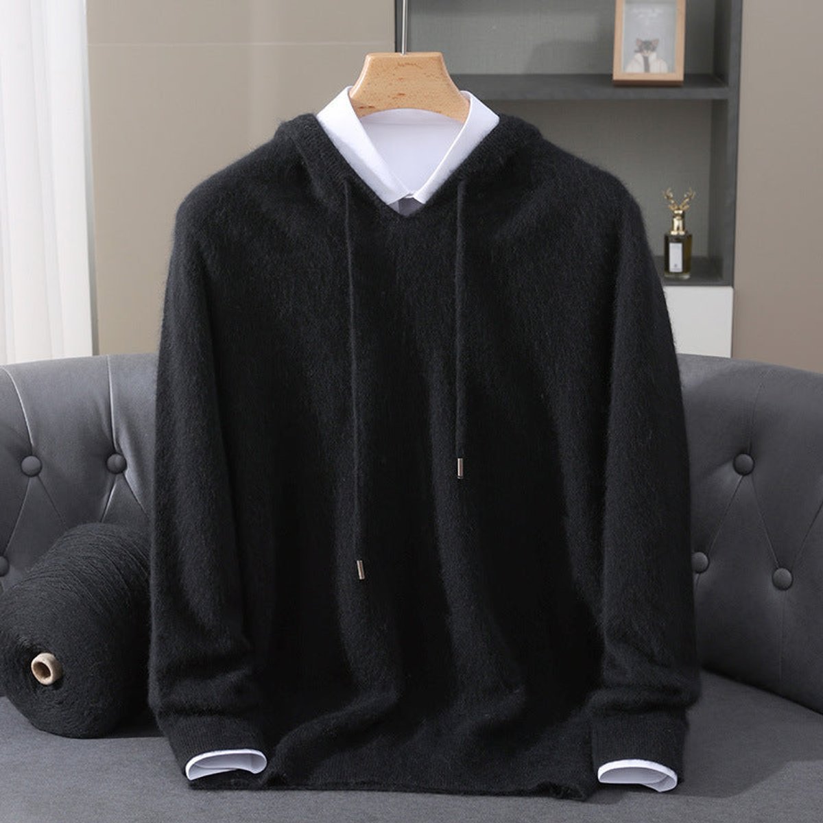 Men's Cashmere Hooded Pullover Sweater — Soft Knit 7