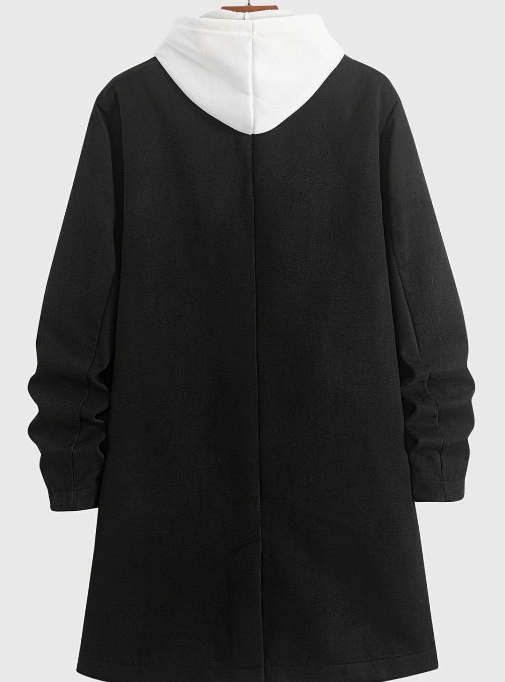 Men's Double-Breasted Tailored Wool Overcoat | L & XL 3