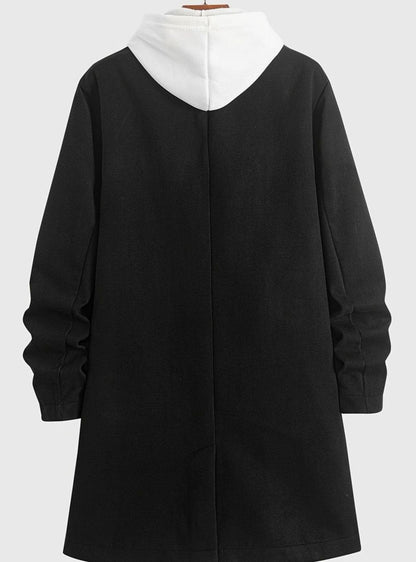 Men's Double-Breasted Tailored Wool Overcoat | L & XL 3