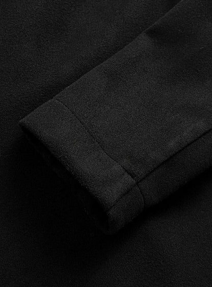 Men's Double-Breasted Tailored Wool Overcoat | L & XL 6
