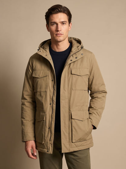 Men's Insulated Military Parka — Hooded Multi-Pocket Jacket 8