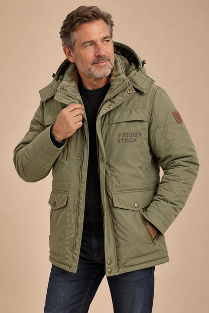 Men's Warm Winter Parka — Water & Wind Resistant Insulated Jacket