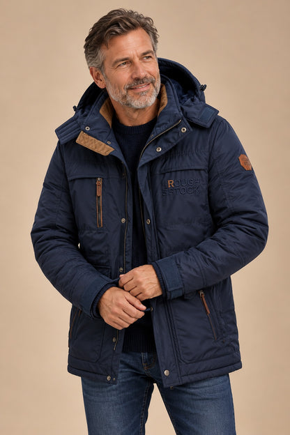 Men's Warm Winter Parka — Water & Wind Resistant Insulated Jacket