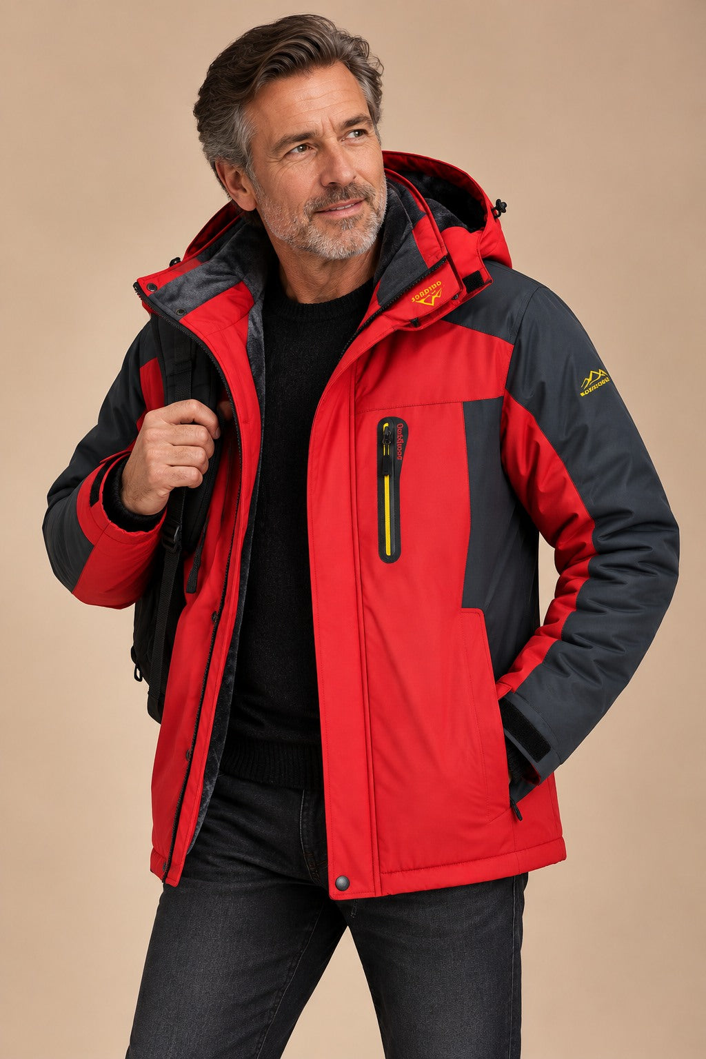Men's Windbreaker Jacket — Waterproof & Wind-Resistant Outdoor Coat