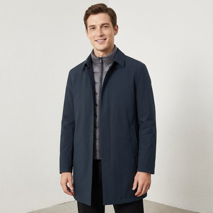 Nero Men's Lined Winter Coat — Modern Regular Fit 8