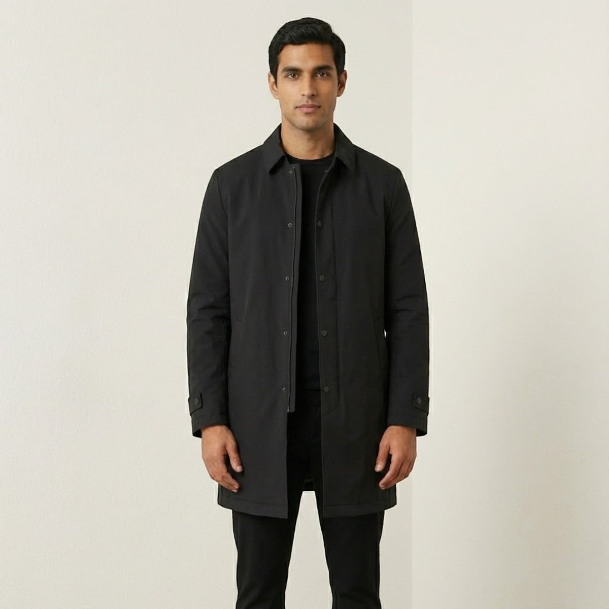 Nero Men's Lined Winter Coat — Modern Regular Fit 3