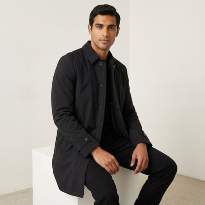 Nero Men's Lined Winter Coat — Modern Regular Fit 4