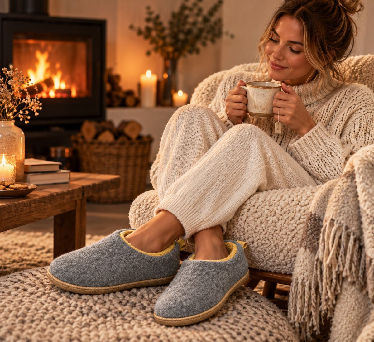Orthopedic Fleece Slippers — Unisex Supportive House Shoes 7