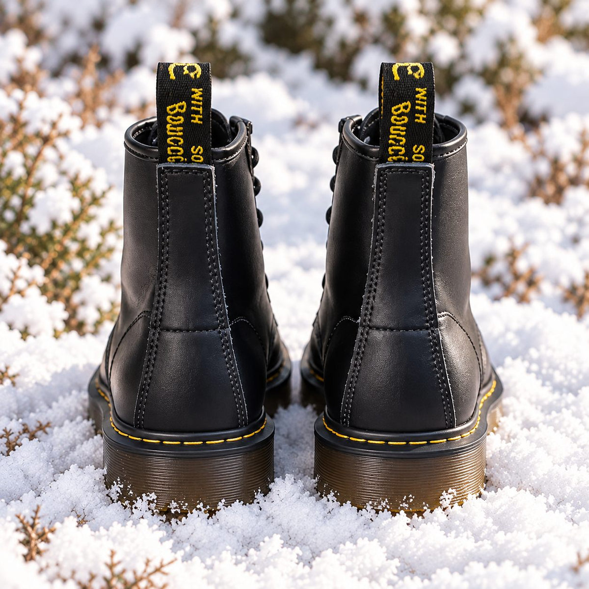 Genuine Leather Lace-Up Boots — Unisex 8-Eyelet Style 3