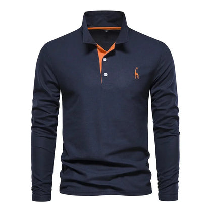 Bastian Long Sleeve Polo Shirt — 100% Cotton Classic Fit 6