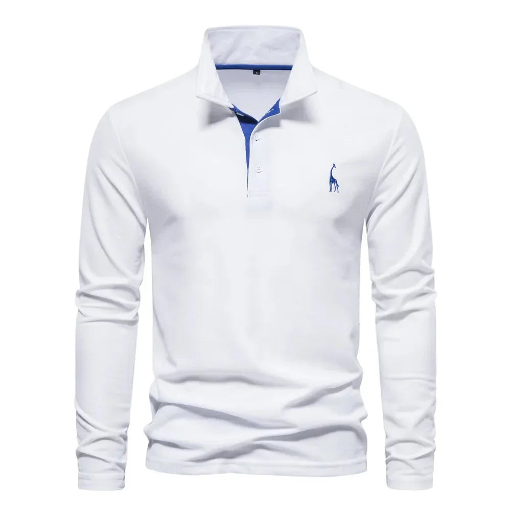 Bastian Long Sleeve Polo Shirt — 100% Cotton Classic Fit 2