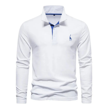 Bastian Long Sleeve Polo Shirt — 100% Cotton Classic Fit 2