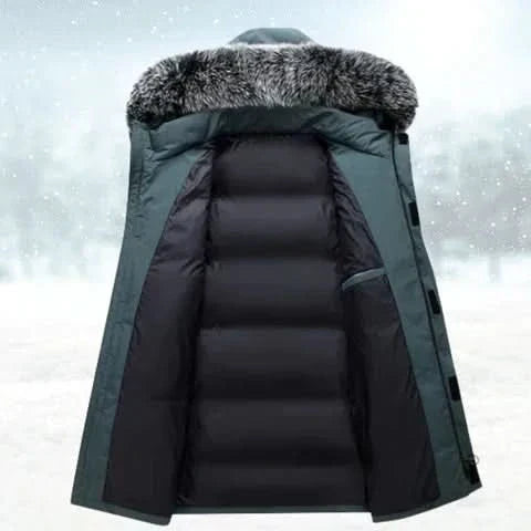 Men's Water-Repellent Winter Parka – Long Hooded Coat 6