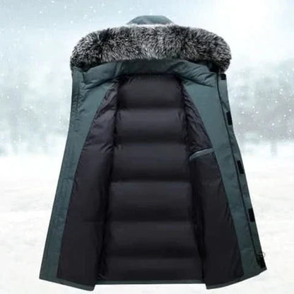 Men's Water-Repellent Winter Parka – Long Hooded Coat 6