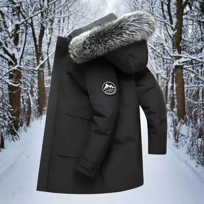 Men's Water-Repellent Winter Parka – Long Hooded Coat 2