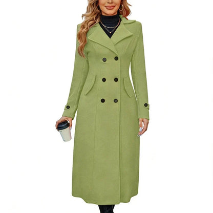 Double-Breasted Wool-Look Coat — Notch Lapels Tailored Fit 7