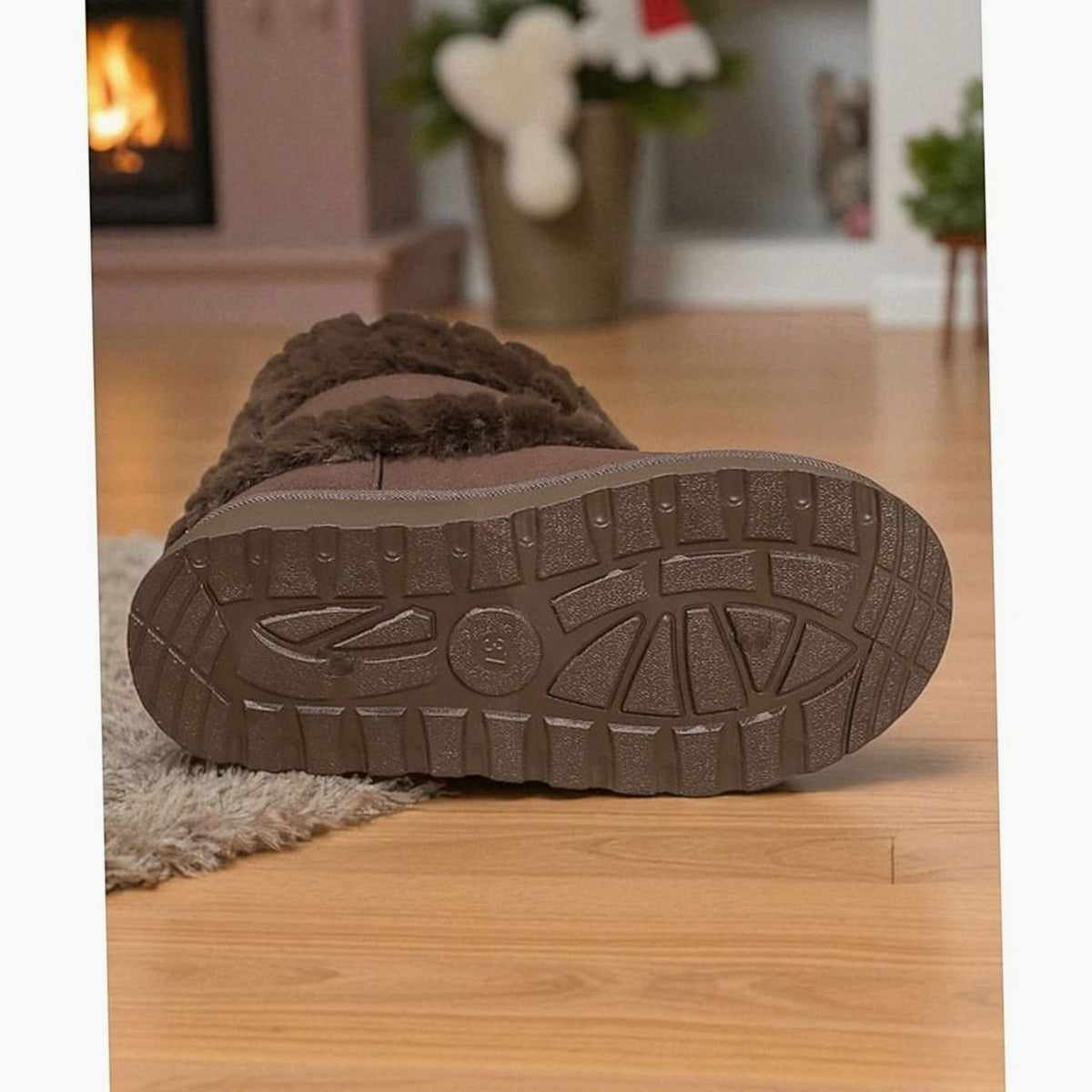 Women's Faux Fur Slip-On Snow Boots — Insulated Winter 4