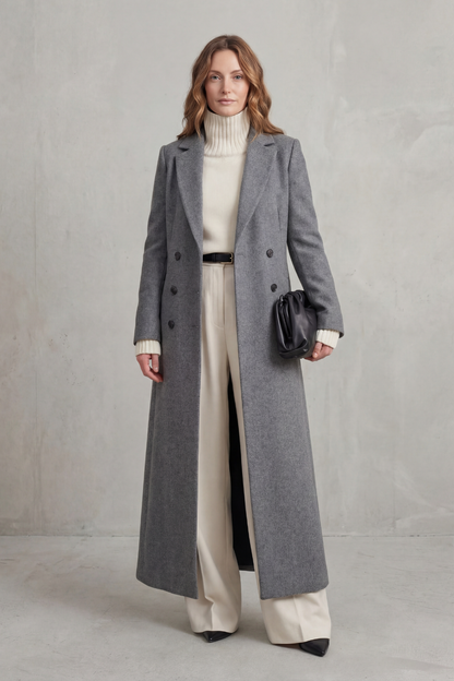 Women's Long Tailored Coat — Classic Fit, 6 Colors 10