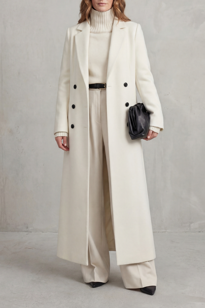 Women's Long Tailored Coat — Classic Fit, 6 Colors 13