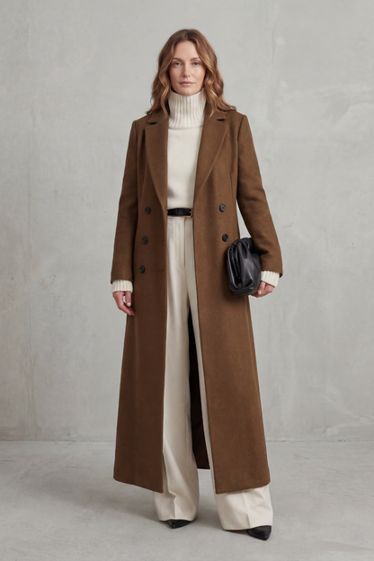 Women's Long Tailored Coat — Classic Fit, 6 Colors 6