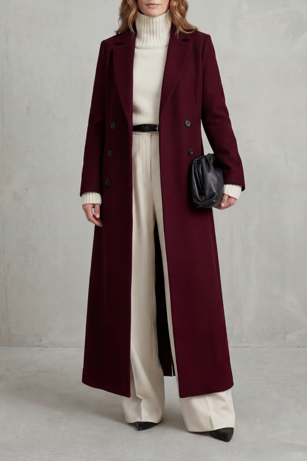 Women's Long Tailored Coat — Classic Fit, 6 Colors 7