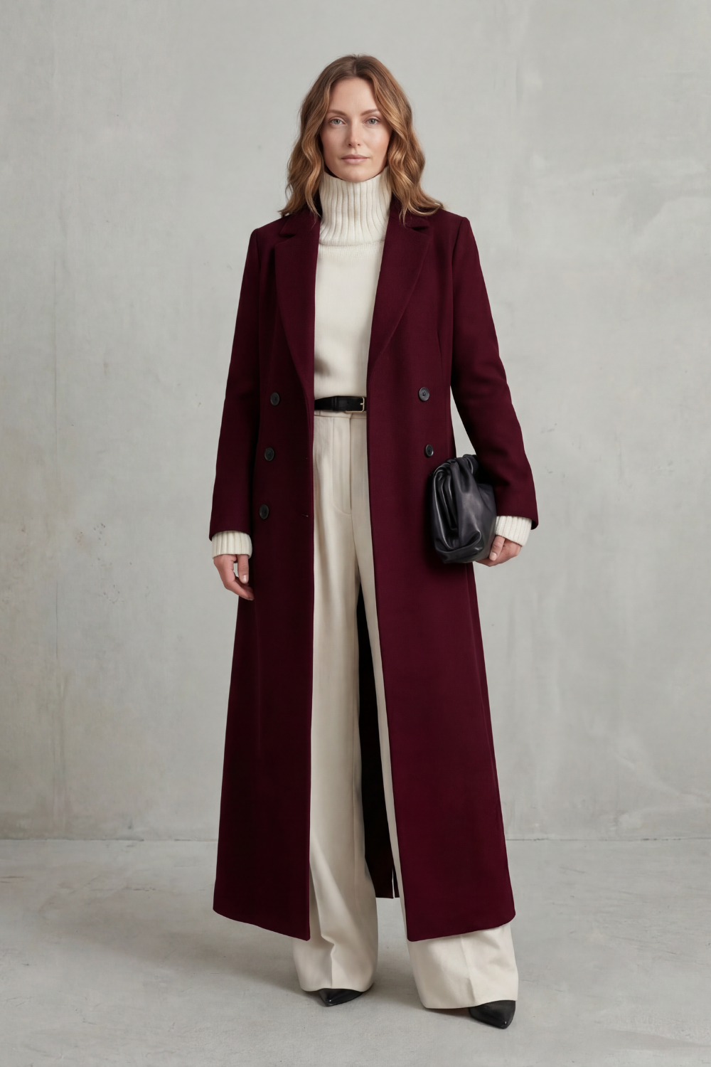 Women's Long Tailored Coat — Classic Fit, 6 Colors 8