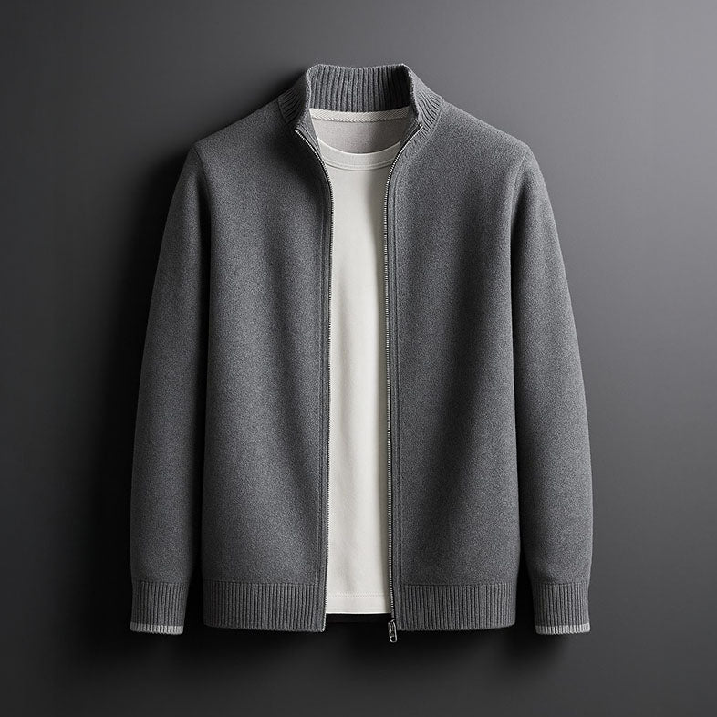 Men's Merino Full-Zip Jacket — Lightweight Fine-Gauge Wool 4
